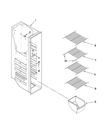 Freezer liner parts