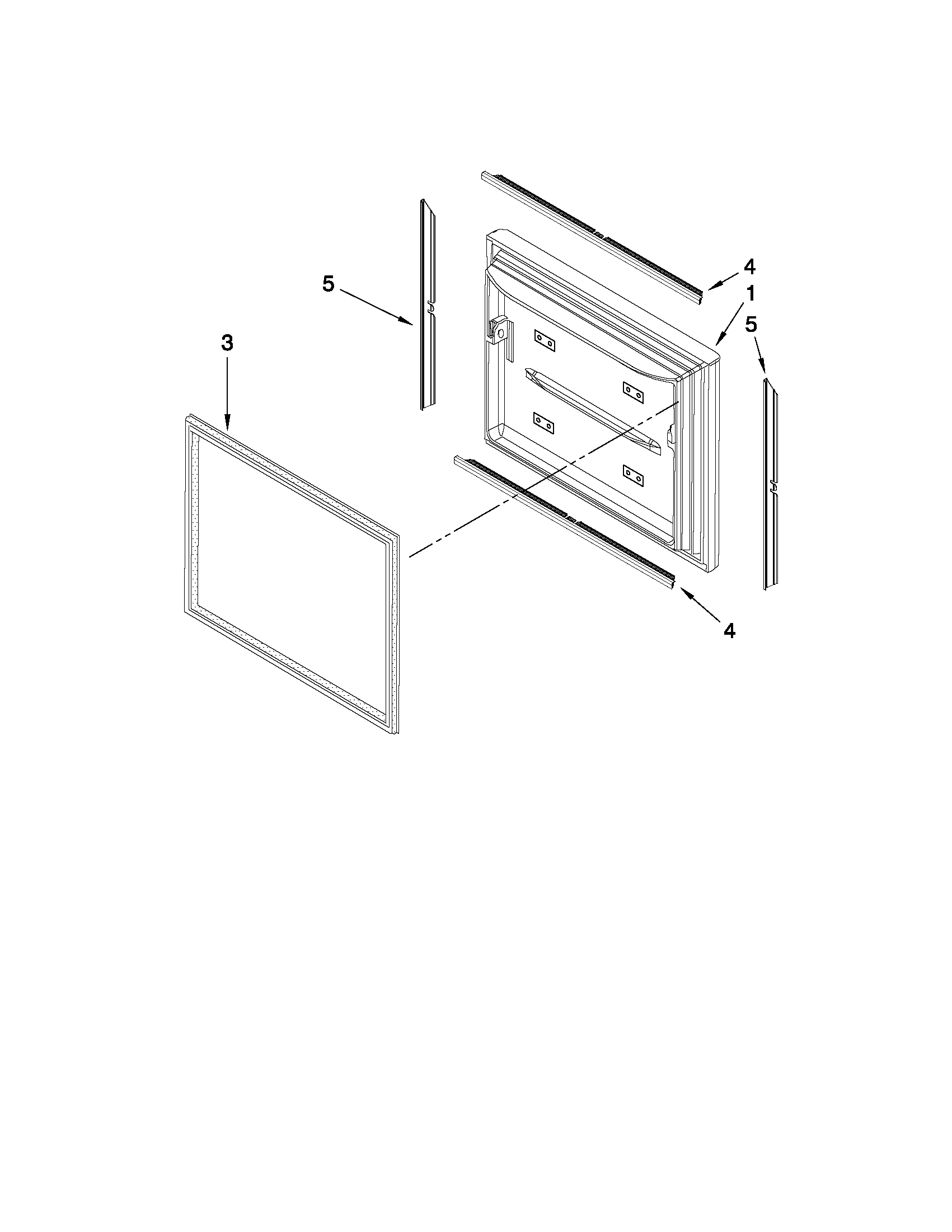 Freezer door parts