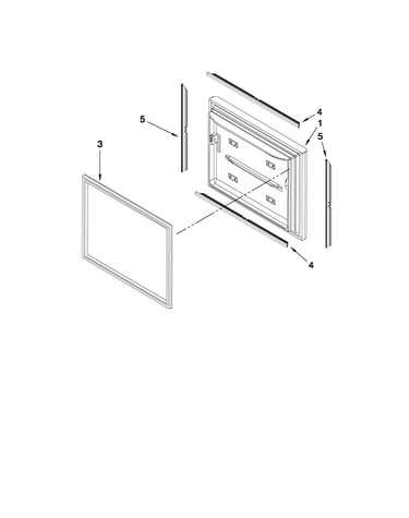 Freezer door parts