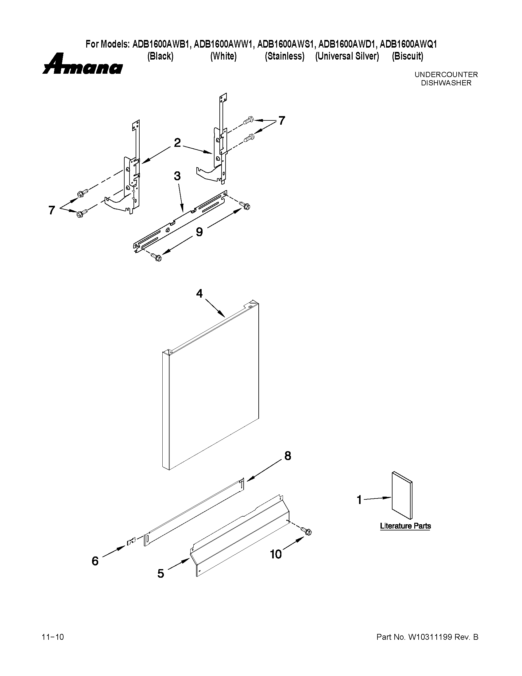 Door and panel parts