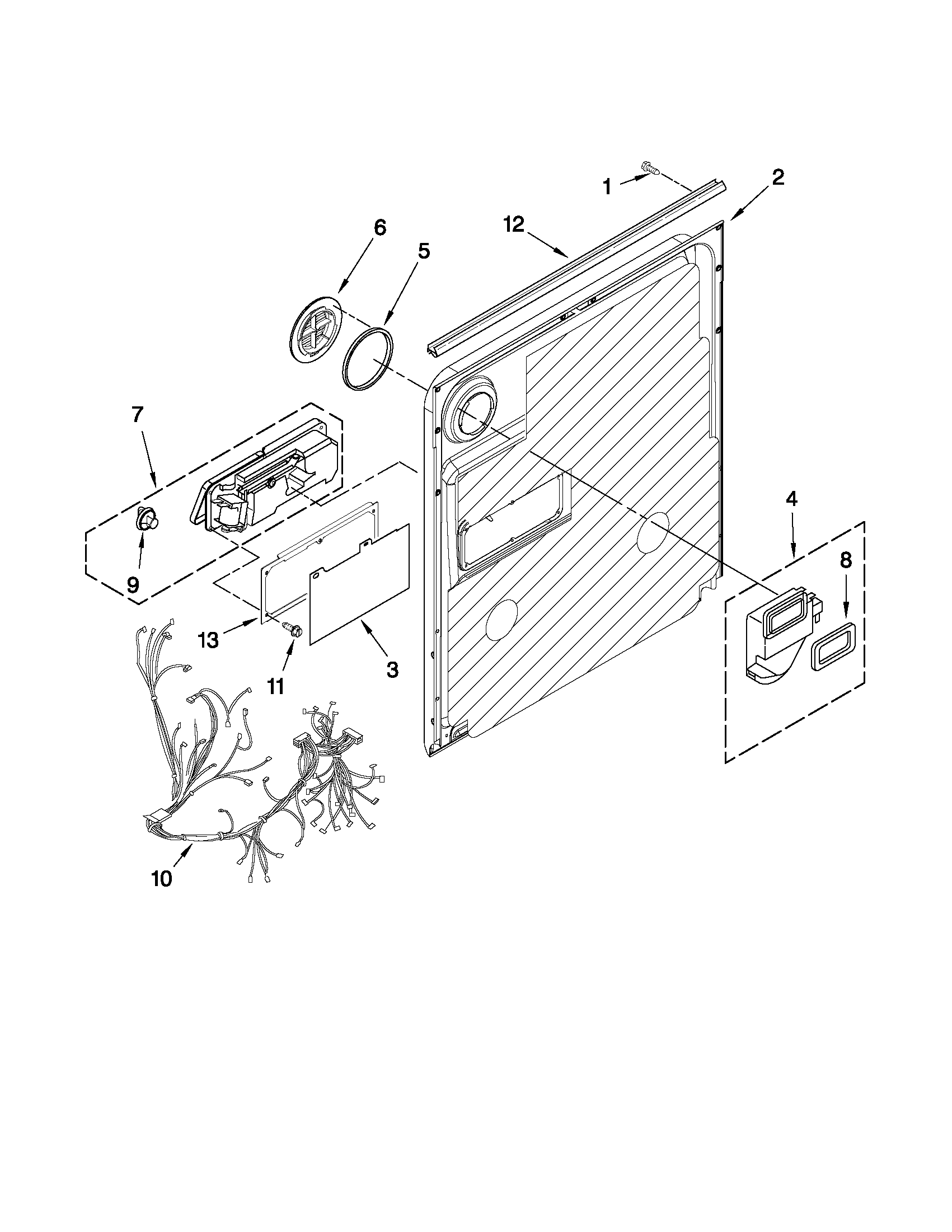 Inner door parts