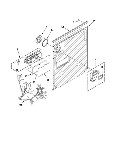 Inner door parts