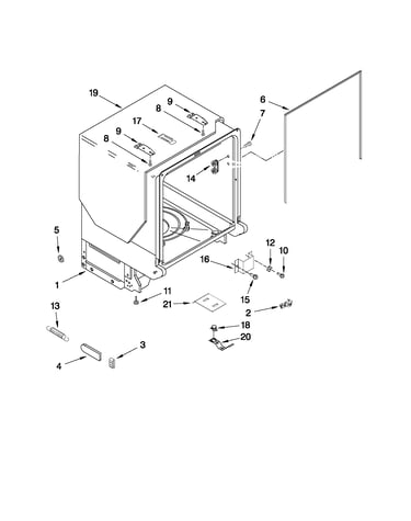 Tub and frame parts
