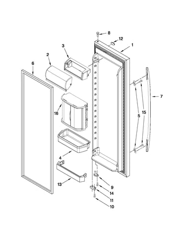 Refrigerator door parts