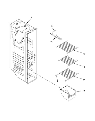 Freezer liner parts