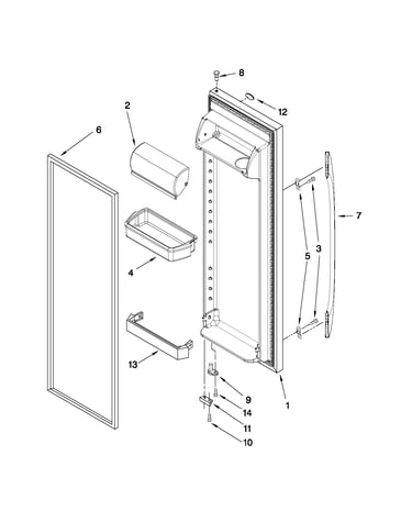 Refrigerator door parts