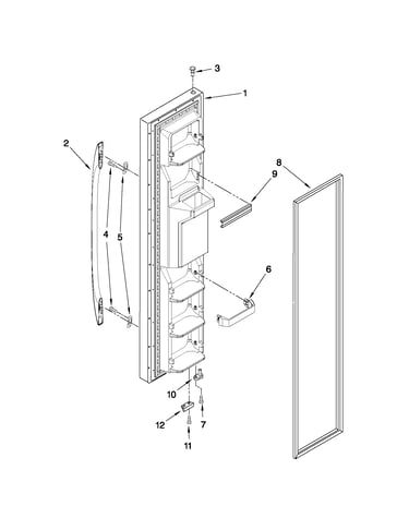 Freezer door parts
