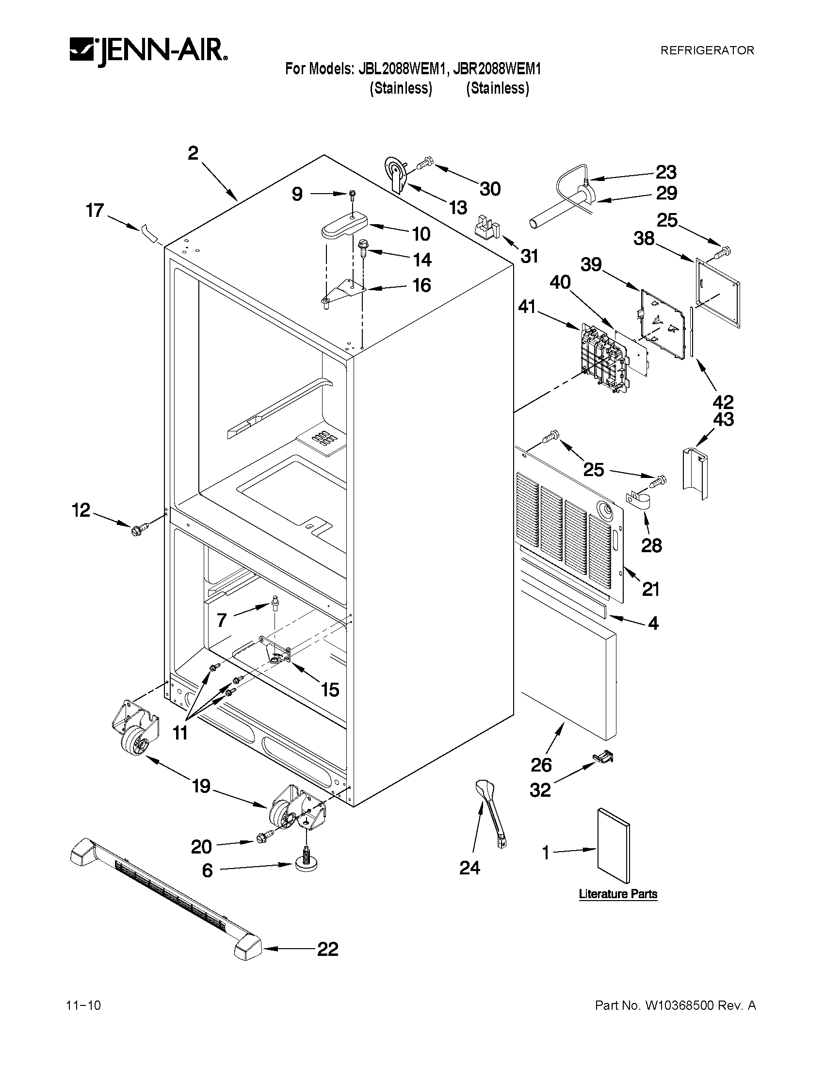 CABINET PARTS