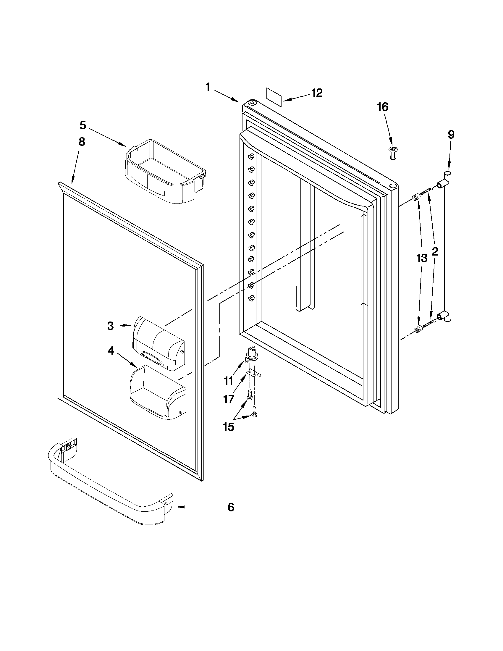 REFRIGERATOR DOOR PARTS