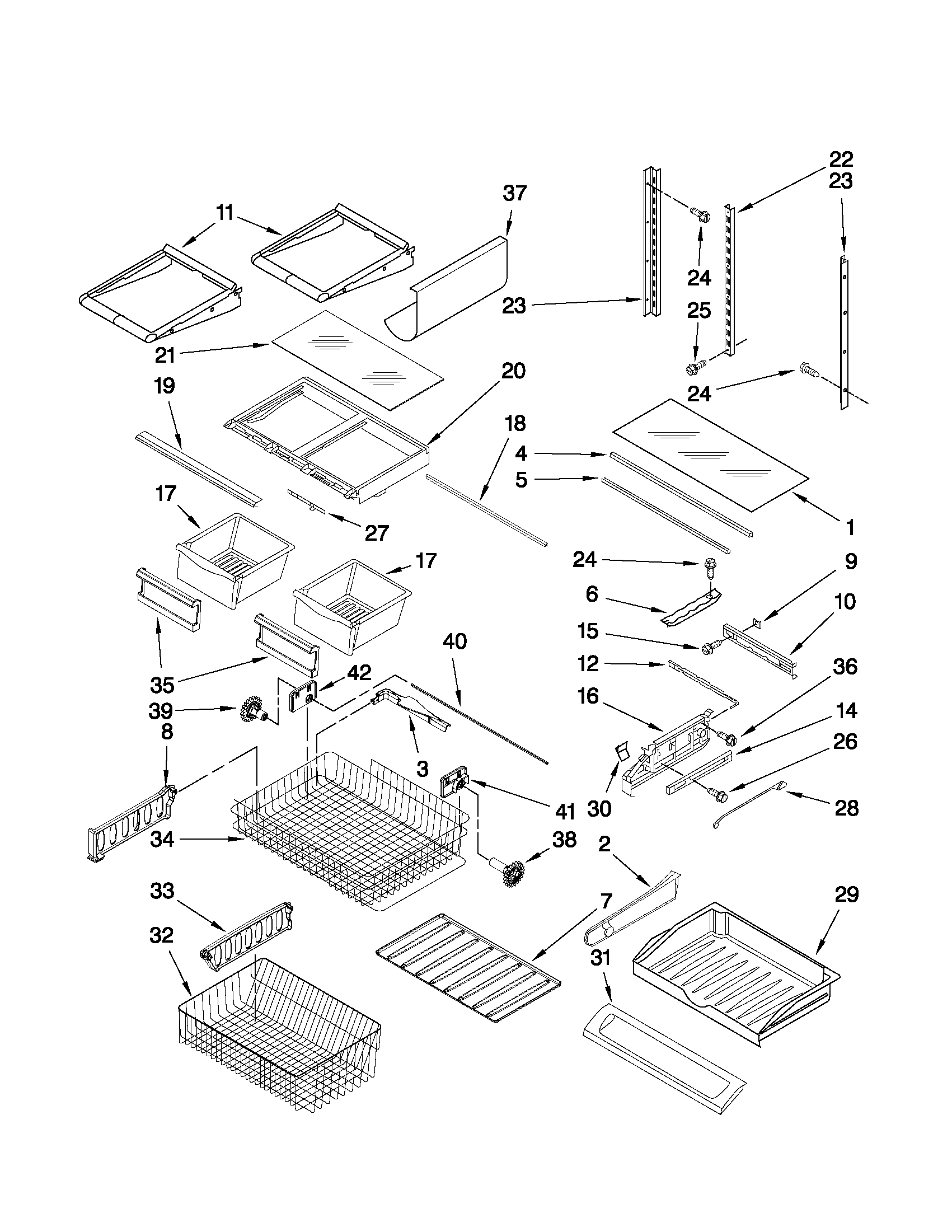 Shelf parts
