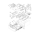 Maytag MFX2571XEW1 shelf parts diagram
