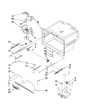 Freezer liner parts