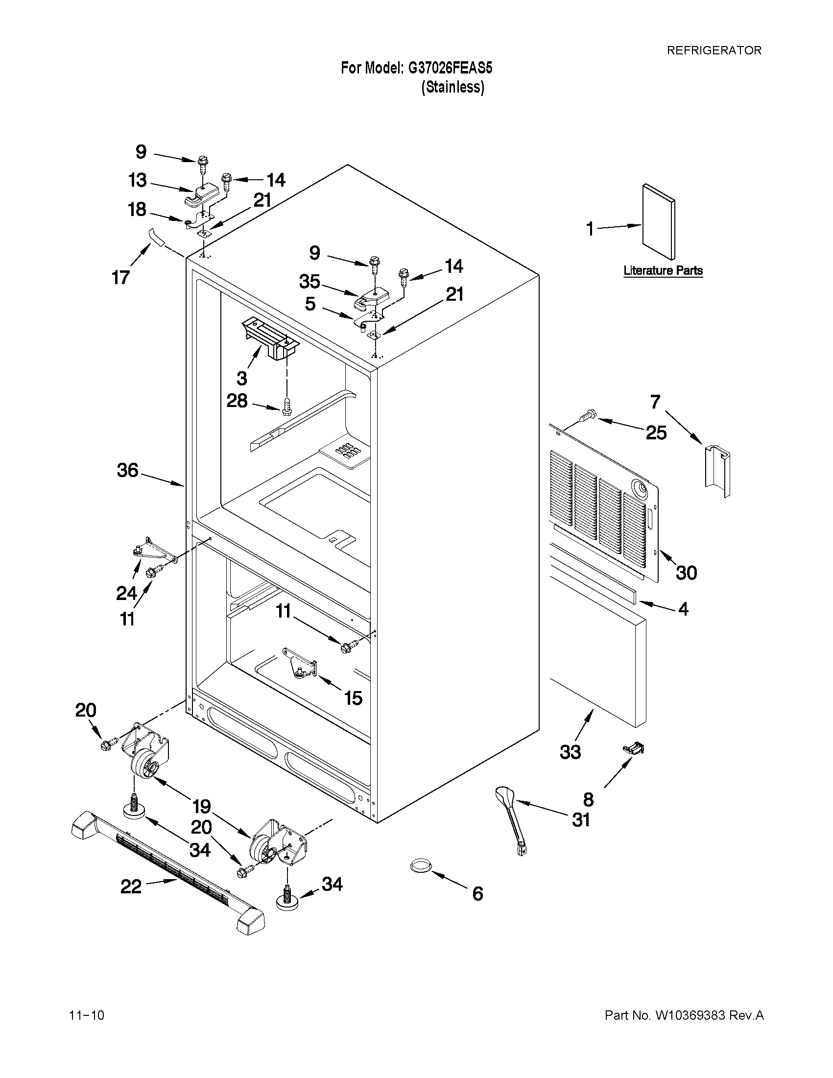 Cabinet parts