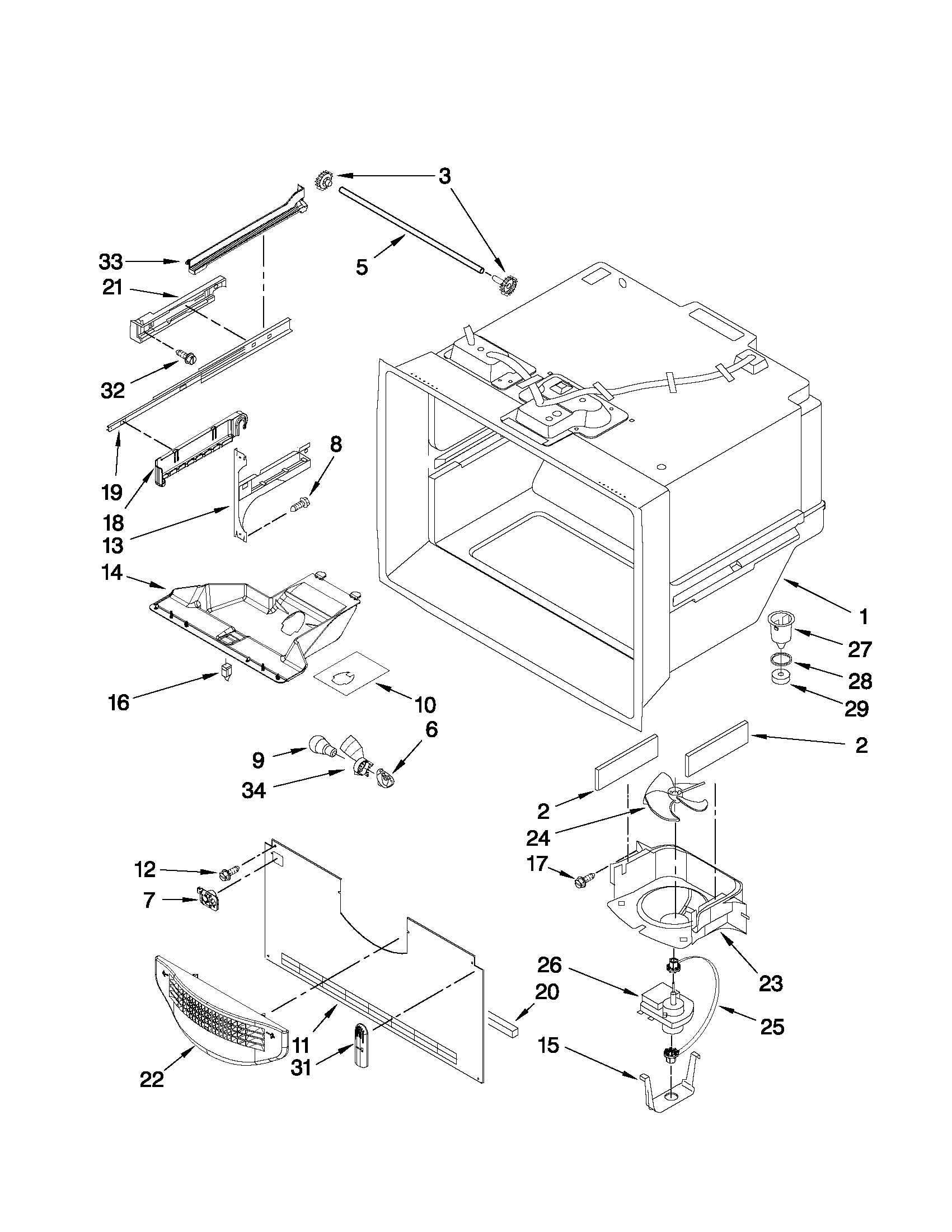 FREEZER LINER PARTS