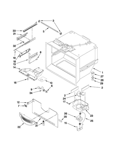 Freezer liner parts