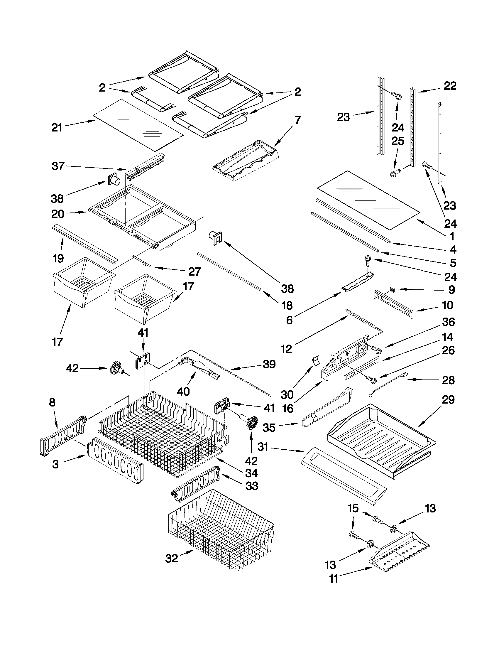 Shelf parts