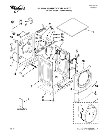 Top and cabinet parts