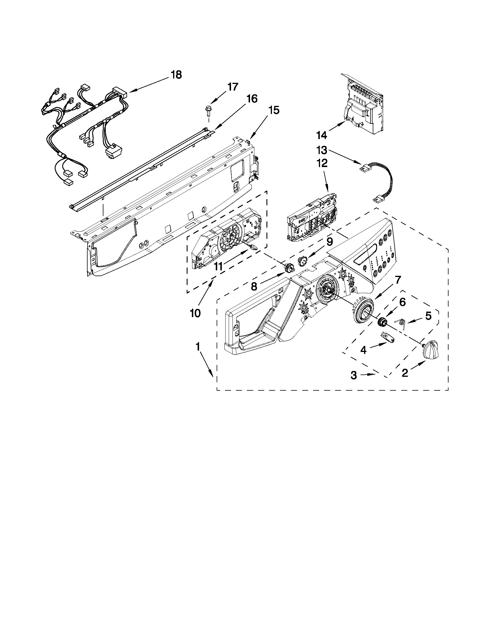Control panel parts