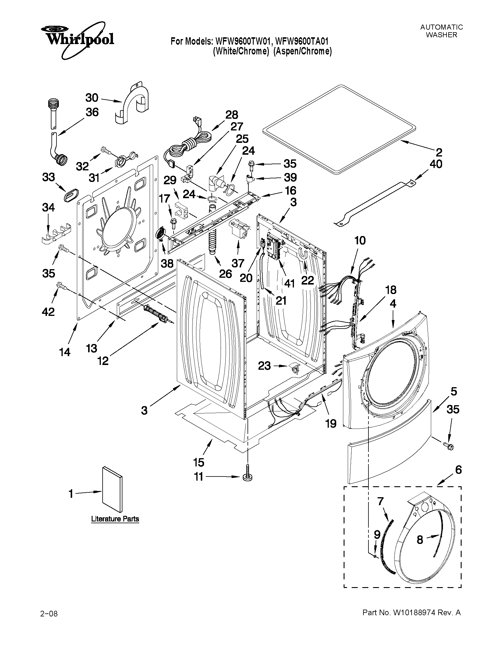 Top and cabinet parts