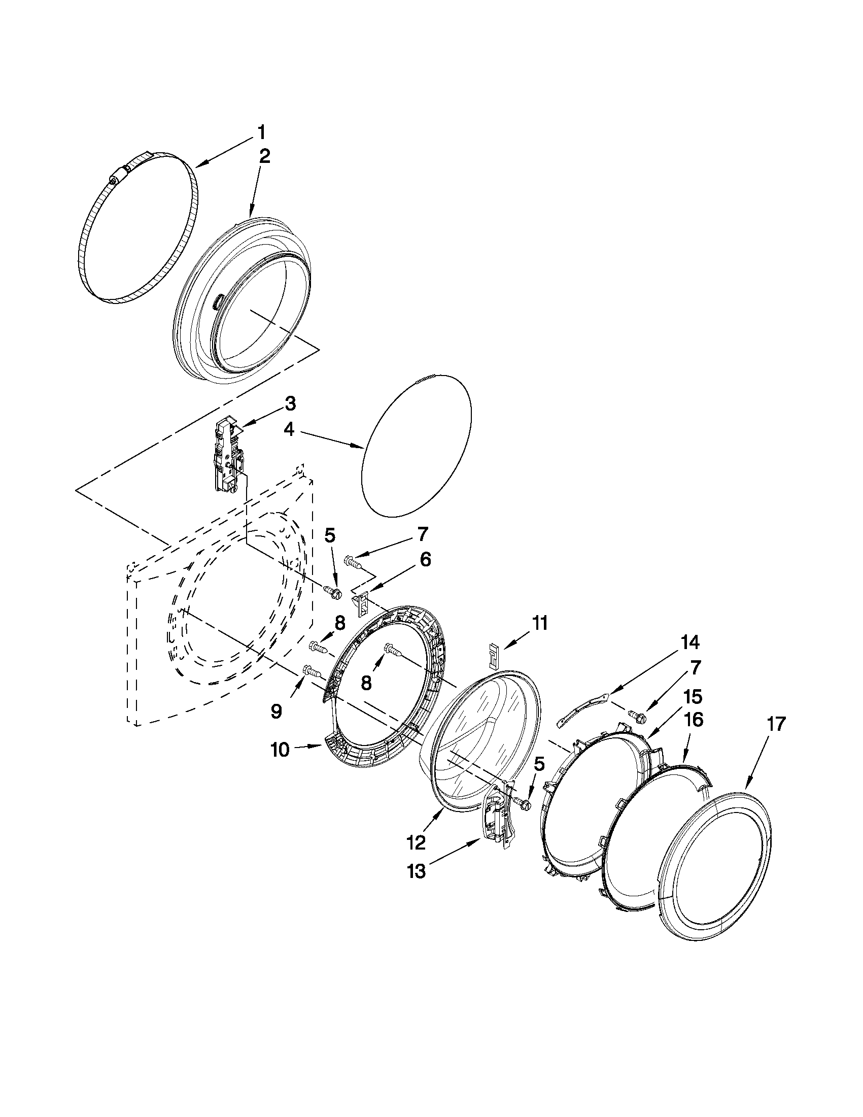 DOOR AND LATCH PARTS