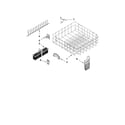 KitchenAid KUDE40FXBL0 lower rack parts diagram