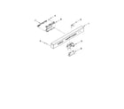 KitchenAid KUDE20IXBL0 control panel and latch parts diagram