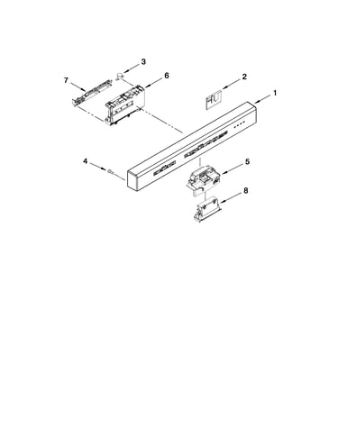 Control panel and latch parts