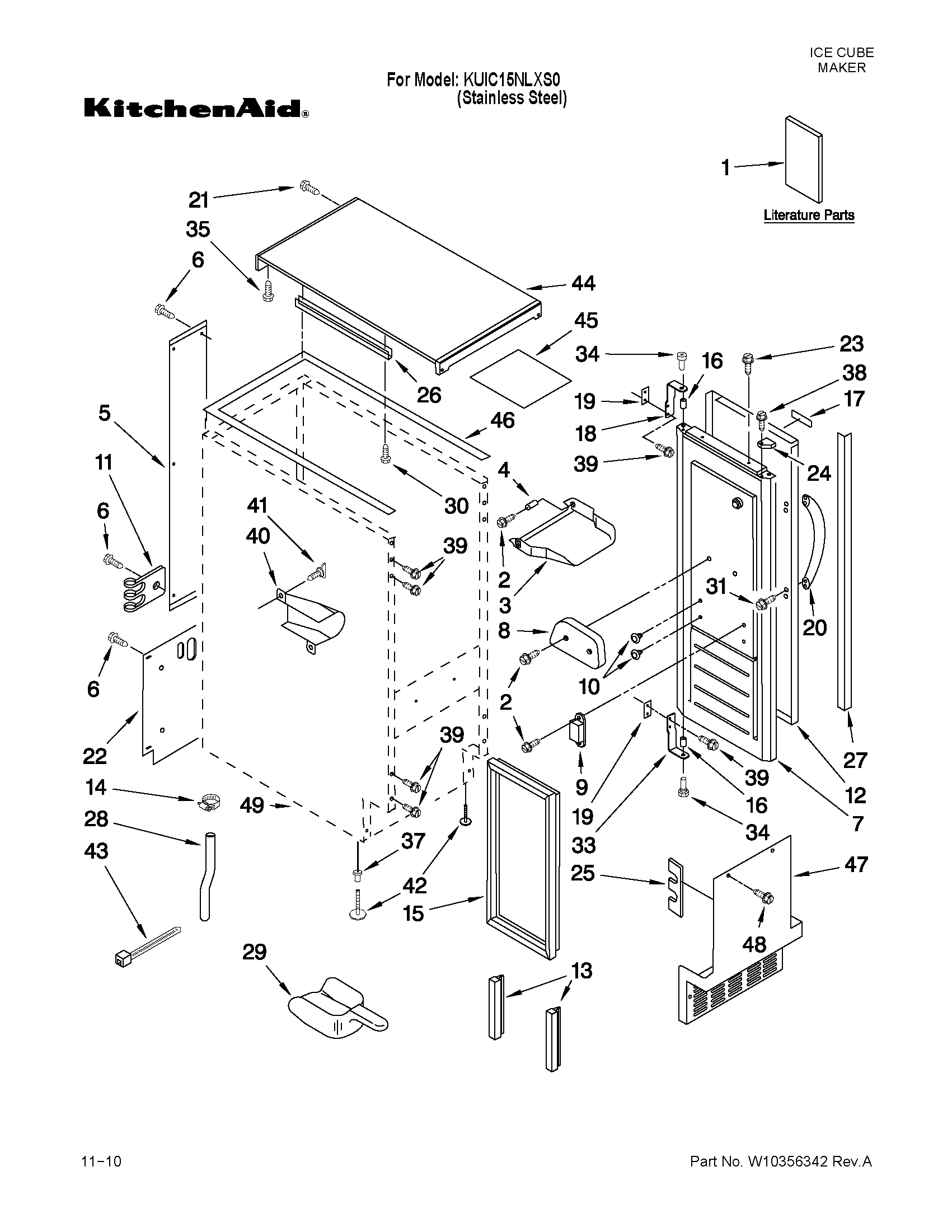 CABINET LINER AND DOOR PARTS