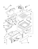 Evaporator, ice cutter grid and water parts