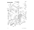 KitchenAid KUIO18NNXS0 cabinet liner and door parts diagram