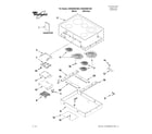 Whirlpool G9CE3065XS00 cooktop parts diagram