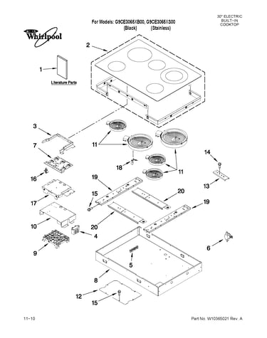 Cooktop parts