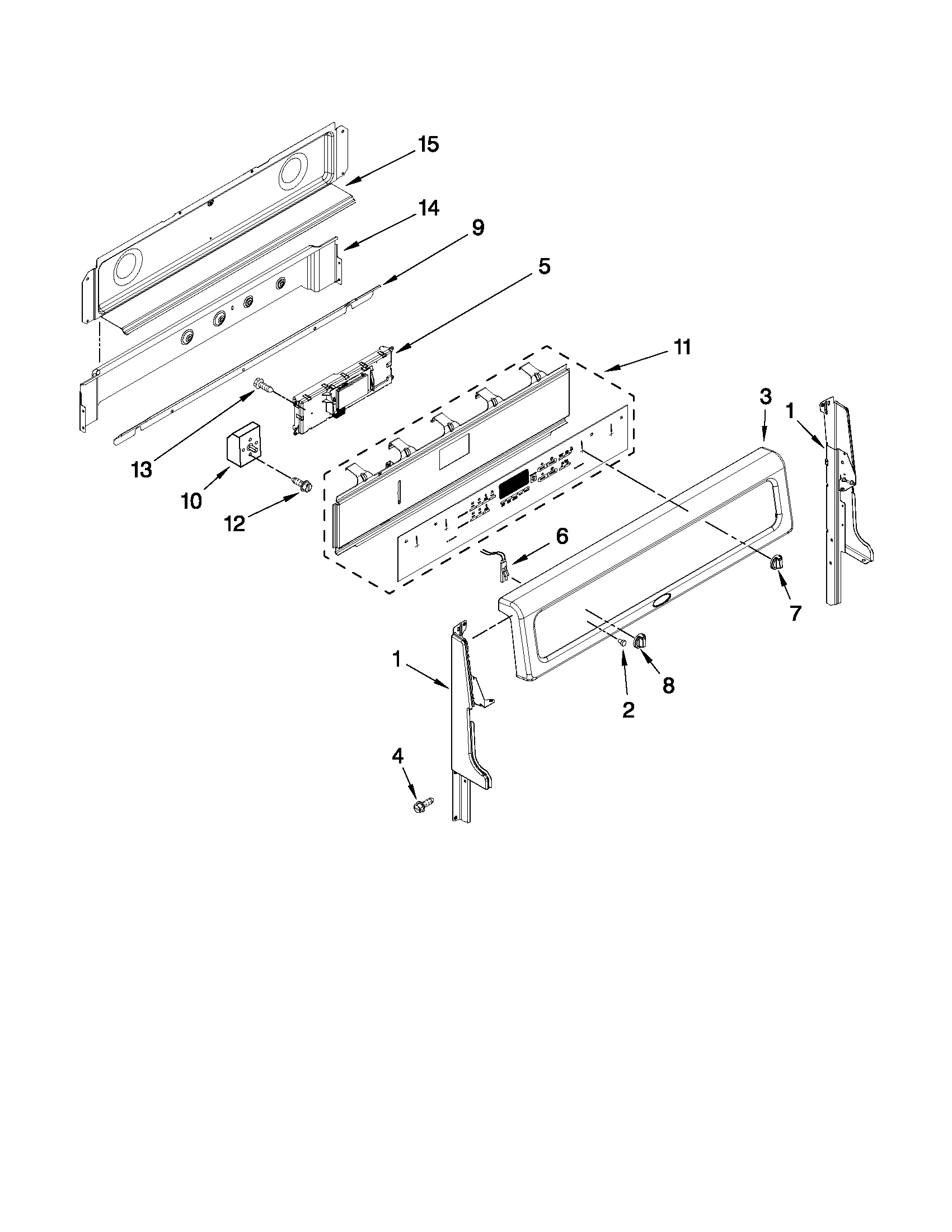Control panel parts