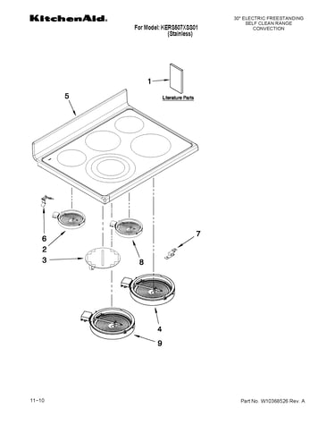 Cooktop parts