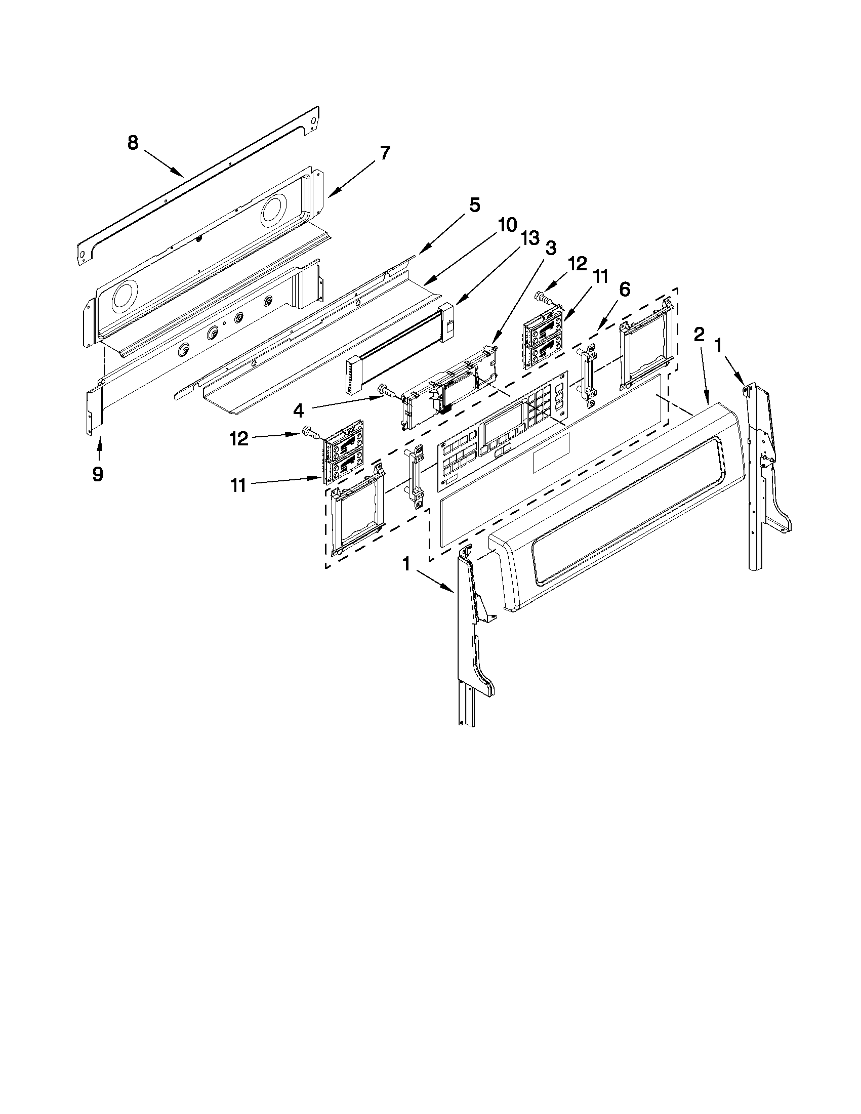 Control panel parts
