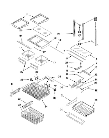 Shelf parts