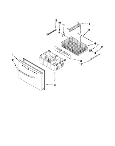 Freezer door parts