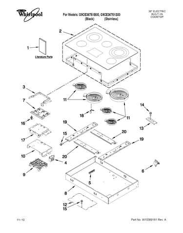 Cooktop parts
