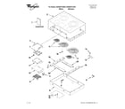 Whirlpool G9CE3074XS00 cooktop parts diagram