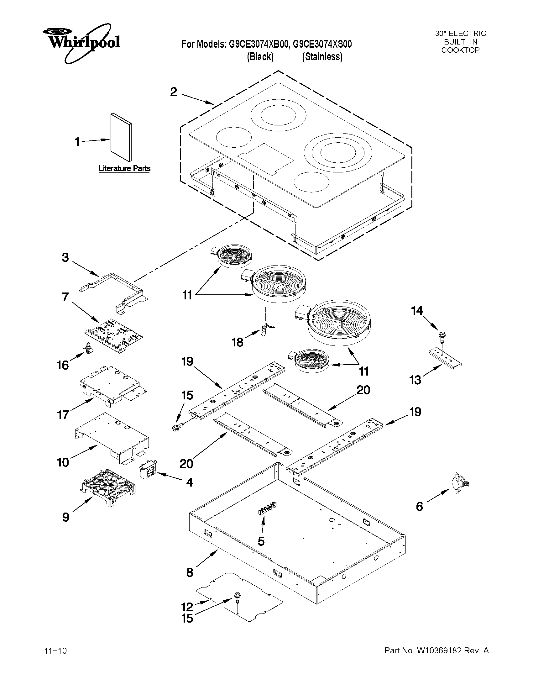 Cooktop parts