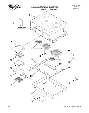 Cooktop parts