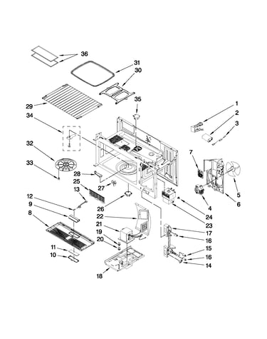 Interior and ventilation parts