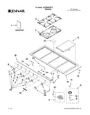 Cooktop, burner and grate parts