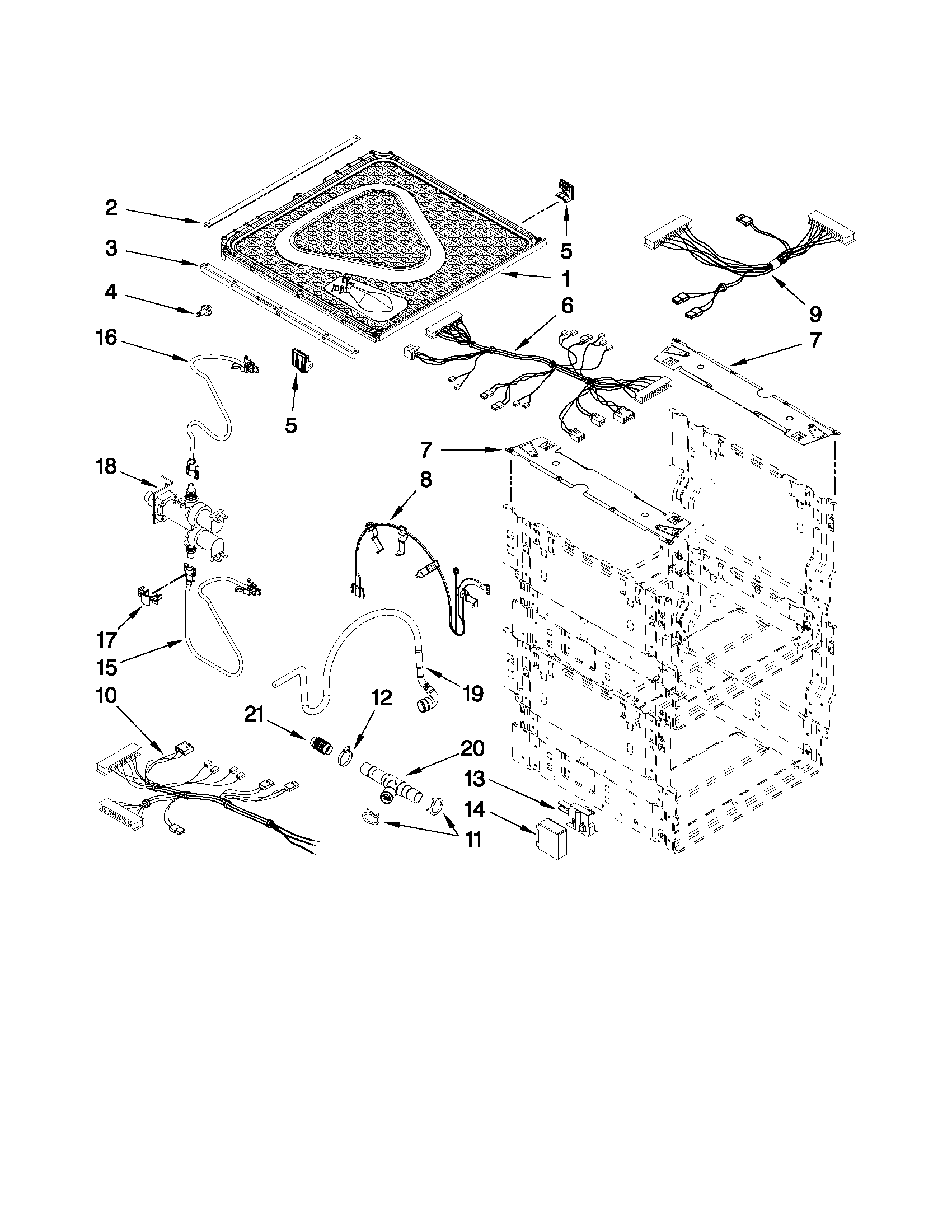 Frame and lid parts