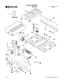 Cooktop, burner and grate parts