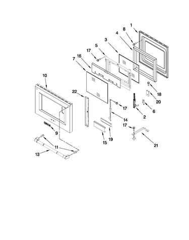 Oven door parts