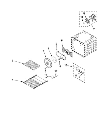 Internal oven parts