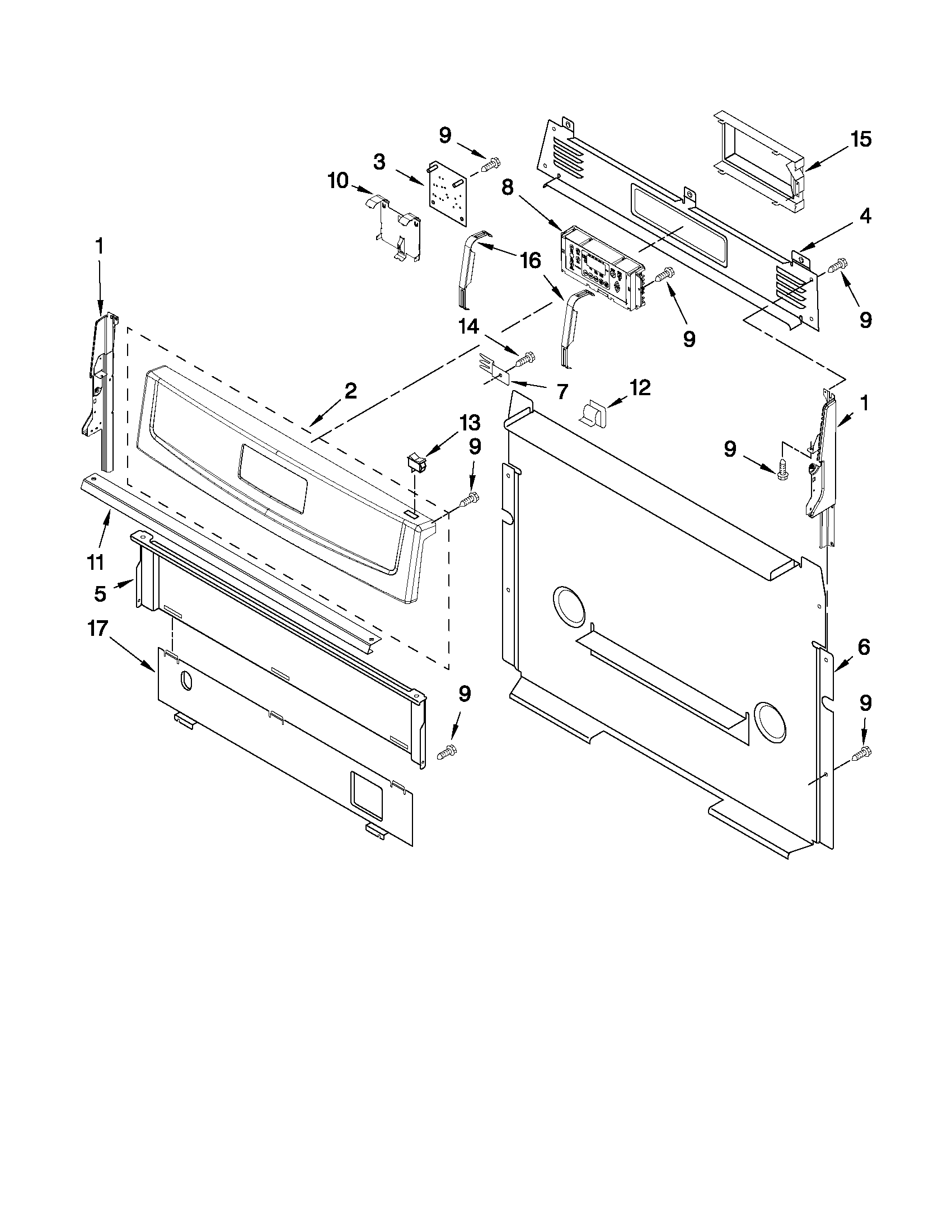 Control panel parts