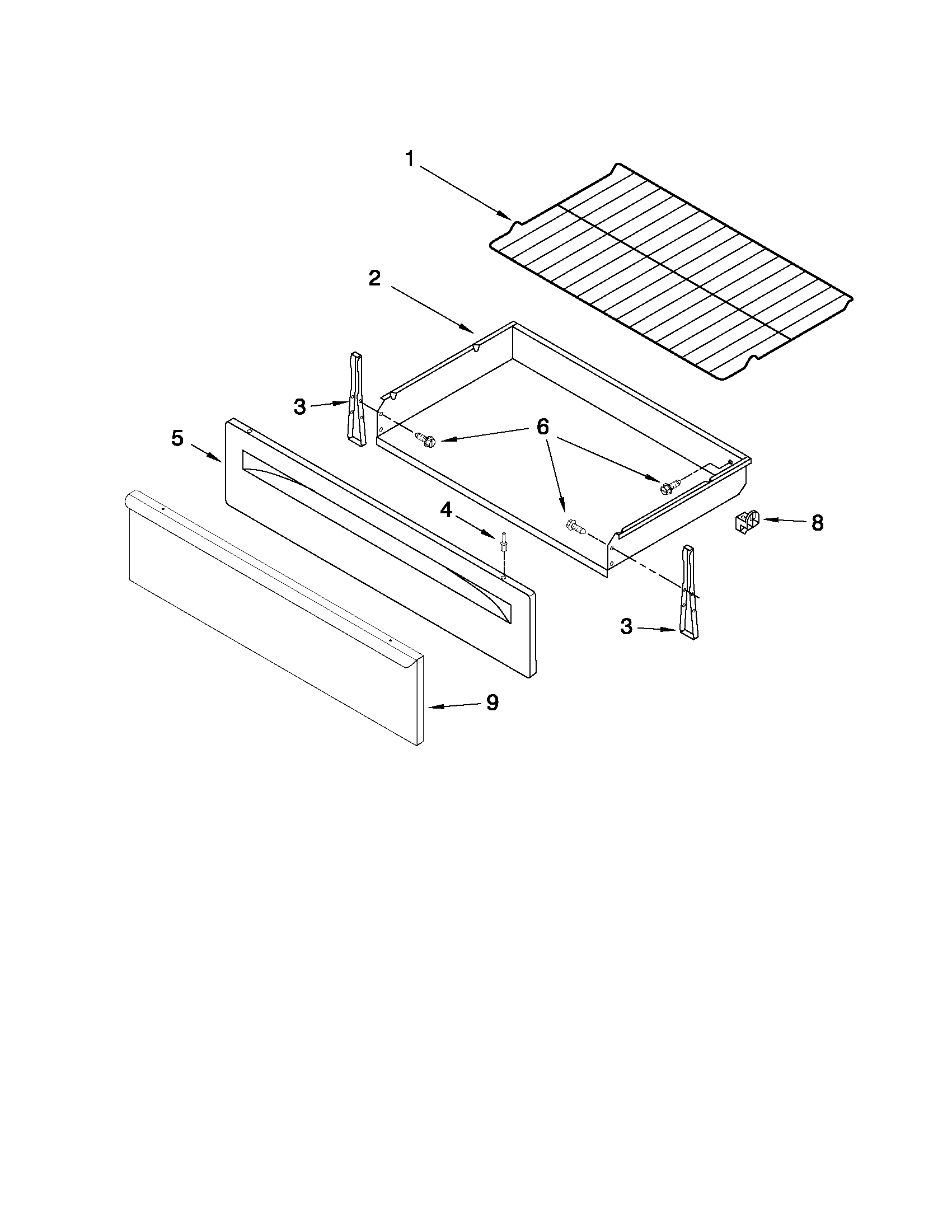 Drawer & broiler parts