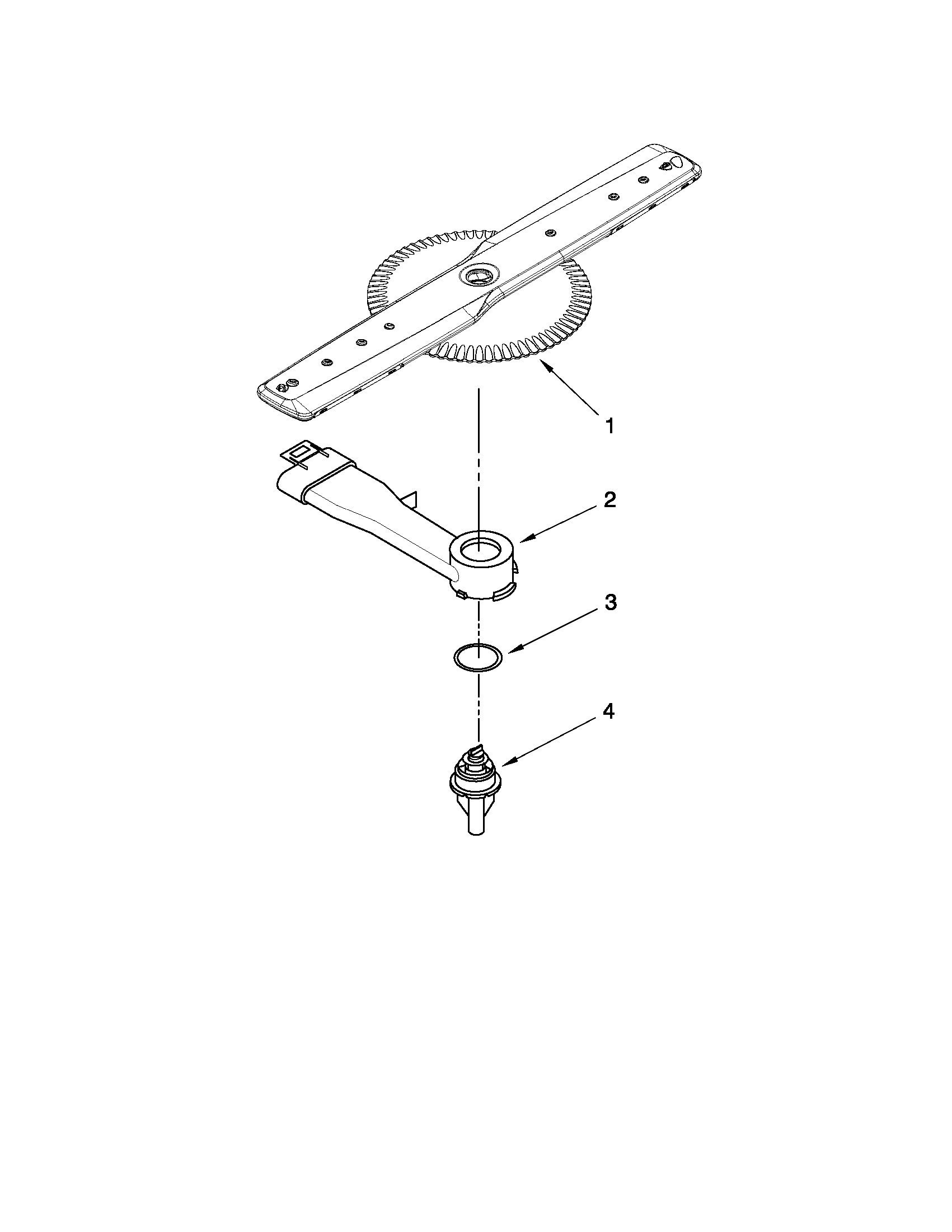 Lower washarm parts
